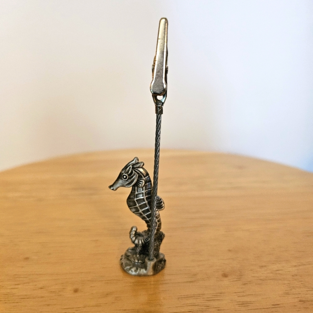 Clip Holder Photo Memo Seahorse - Picture 2 of 3